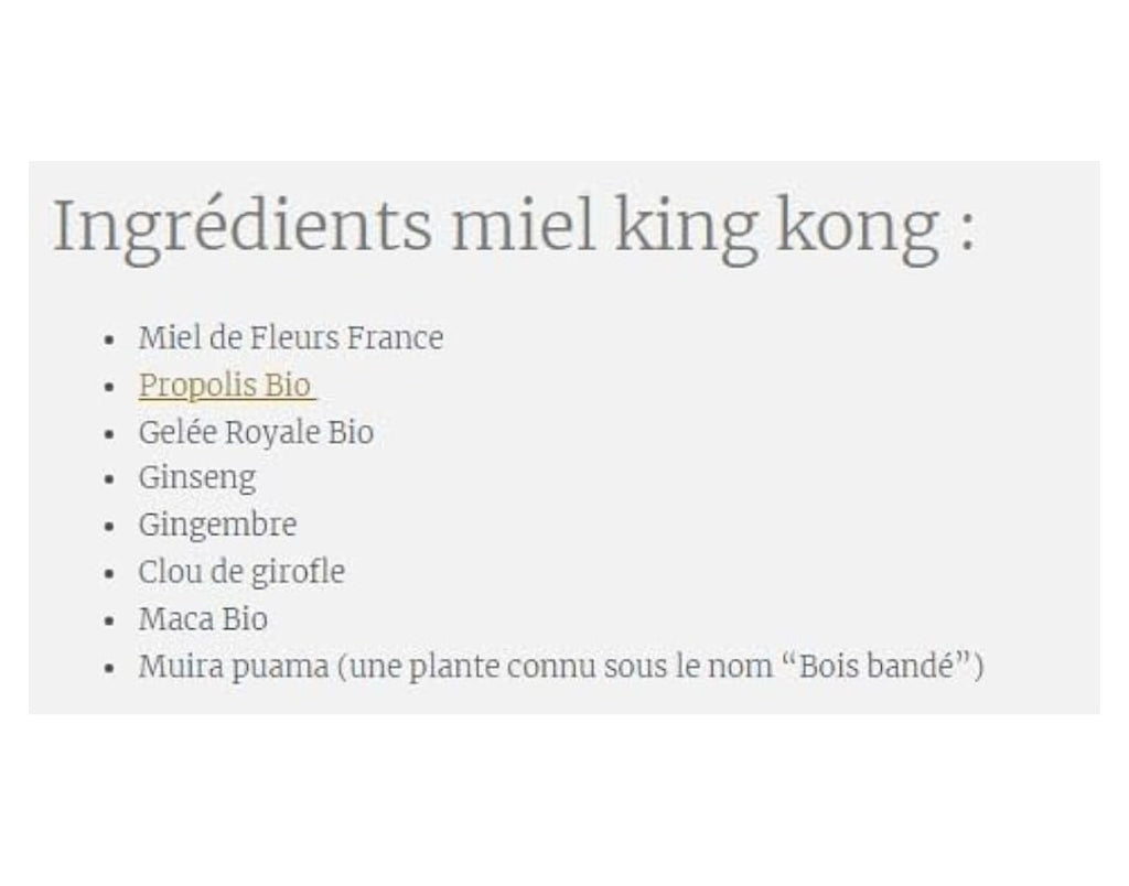 King Kong Honey — Stick 10g