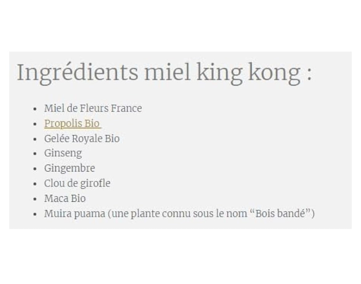 King Kong Honey — Stick 10g